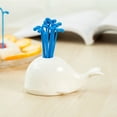 thumbnail image 2 of Fork Fruit Cake Dessert Lunch Sandwich Set Pear Blueberry Forks Cartoon Fountain Blue Tableware Reusable Household, 2 of 9