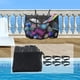 thumbnail image 1 of Bolsa de almacenamiento para piscina, organizador colgante de malla de gran capacidad, plegable, para juguetes, anillos de natación, pelotas y fideos., 1 of 7