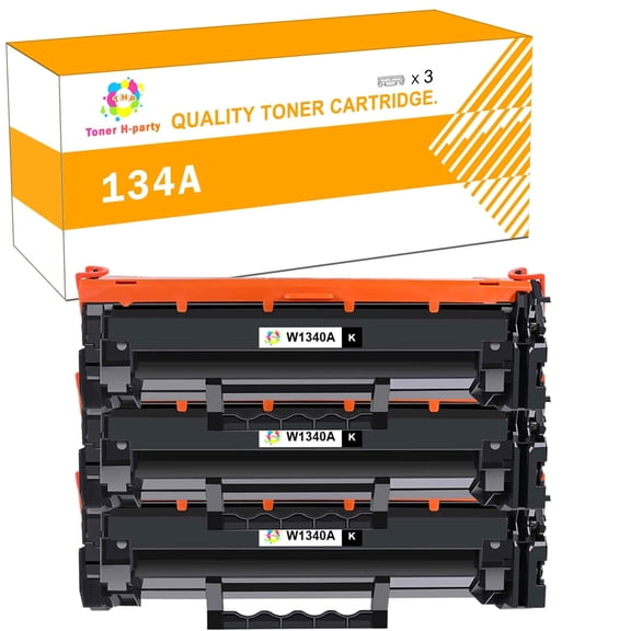 NO CHIP 3-Pack 134A Toner Cartridge Compatible for 134A W1340A LaserJet M209dw MFP M234dw M234sdn M234sdw Printer Ink Black