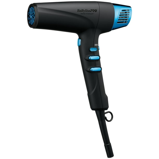 Secador de pelo BabylissPro Nano Titanium Dual Ionic Matte Black
