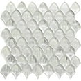 thumbnail image 2 of Majeste 10.8 in. x 11.3 in. Glossy Silver Glass Mosaic Wall and Floor Tile (8.48 sq. ft./case) (10-pack), 2 of 2