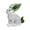 Green, variant on OIUR Faux Crystal Rabbit Figurine Transparent Collectible Rabbit Statue Glass Art Animal Ornament Bunny Sculpture for Home Office Desk Car