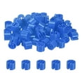 thumbnail image 1 of Uxcell 100-Pack Marcadores de Perchas de Ropa en Blanco, Clips de Prenda de Plástico para Perchas de Ropa [Azul Oscuro], 1 of 1