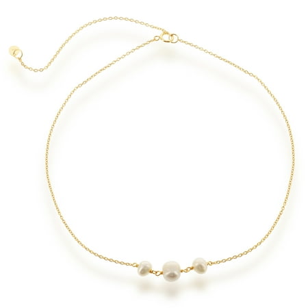 3 Mother Of Pearl - Sterling Silver Gold-Plated 12