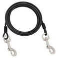 thumbnail image 3 of GeBuSn Dog Tie Out 8m Long Dog Leash With Swivel Clips Chains For Outside Yard Camping 1pc (Black), 3 of 5