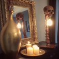 thumbnail image 1 of Creative Skull Lamp Table Lamp Home Horror Bedroom Decoration-In stock, 1 of 4