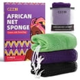 thumbnail image 1 of Esponja de red africana CZZXI Body Scrubber, 3 piezas, para toda la piel, 1 of 7