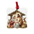 thumbnail image 2 of Adorno navideño de la Sagrada Familia | Decoración religiosa del Nacimiento para el árbol y el hogar | Regalo sagrado para la familia | Decoración navideña de 2024 para la chimenea o la corona, 2 of 5
