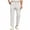 White, variant on Mens Slacks Straight Fit Golf Pants Elastic Waist Dress Pants Lightweight Stretch Casual Business Work with More Pockets White