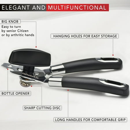 - Multifunction Can Opener Manual Smooth Edge Stainless Steel Bottle Opener