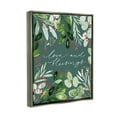 thumbnail image 3 of Love & Blessings Green Floral Leaves Holiday Graphic Art Luster Gray Framed Art Print Wall Art, 3 of 6