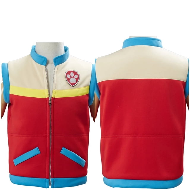 Ropa de cosplay del capitán Ryder del equipo meritorio de Wang Wang, versión para niños y adultos, chaleco, ropa