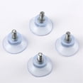 thumbnail image 4 of M6 * Screw Length 14 * Base Width 35 Pvc Transparent Suction Cup Glass Coffee Table Adjustable Feet Furniture Adjustable Footrest Suction Cups (16 Pie, 4 of 4