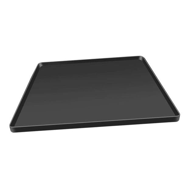 Alfombrilla protectora para la parte superior de la lavadora, bandeja de goteo debajo de la lavadora. Negro