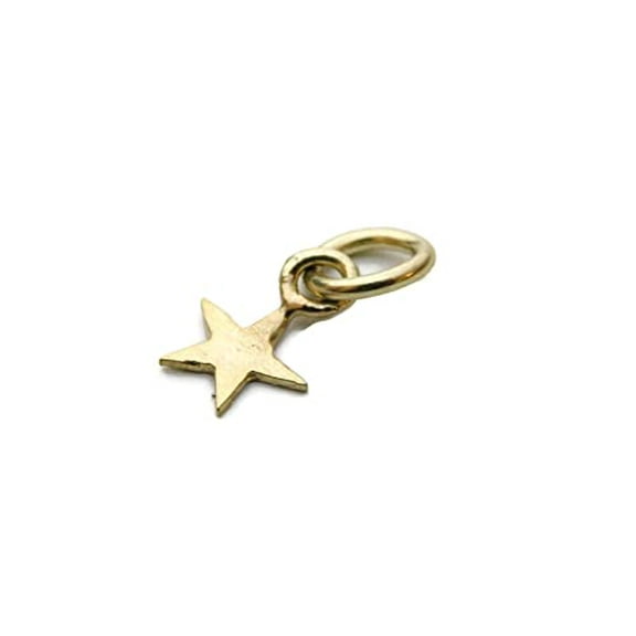Star Flat 14k Yellow Gold Charm pendant