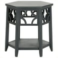 thumbnail image 1 of Safavieh Connor Hexagonal en Bois Bayur en Gris Anthracite, 1 of 5