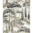 thumbnail image 2 of Black Watercolor Scenic Tree Tropical Printed Non-Woven Non-Pasted Textured Wallpaper 57 Sq. Ft., 2 of 3