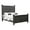 Black, variant on Pemberly Row Floral Carved Solid Wood Queen Panel Bed in White