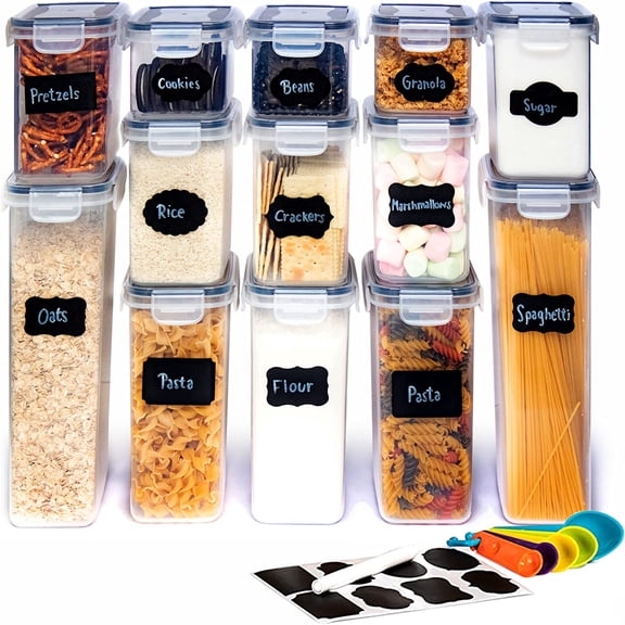 Cheer Collection Air Tight Food Storage Container, 14 Pack