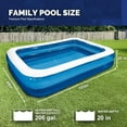thumbnail image 6 of Inflatable Rectangular Swimming Pool (Max 79x59x203 Inch), 6 of 8