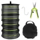 thumbnail image 1 of Muyoka Red de secado de hierbas, 6 capas Red de secado colgante de malla plegable con gancho Tijera Bolsa de almacenamiento Cremalleras Secador hidropónico colgante para semillas Hierbas Frutas Vegeta Muyoka Hogar, 1 of 7