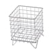 thumbnail image 2 of Organizador de escritorio Cesta de almacenamiento de hierro Caja de almacenamiento de papelería compacta y conveniente Plata, 2 of 9