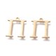 thumbnail image 2 of 304 Stainless Steel Charms Greek Alphabet Golden Letter.P 14x12.5x1mm Hole: 1.2mm, 2 of 2