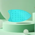 thumbnail image 3 of Silicone Iron Rest Pad, Multipurpose Hot Heat Resistant Iron Rest Plate Protective Pad for Ironing Board Hot Resistant Steamer Steam Compact Mat, Lake Blue, 3 of 7