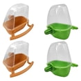 thumbnail image 1 of 4 comederos para pájaros, bebederos para loros, estación de alimentación con percha, agua y comida. Amarillo y verde, 1 of 9
