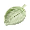 thumbnail image 2 of Soap Box - 6.9"x4.1"x0.8" Leaf Shaped Soap Dish with Draining Holes for Bathroom & Kitchen Sink, Decorative Holders for Sponge & Bar Soap, 2 of 6