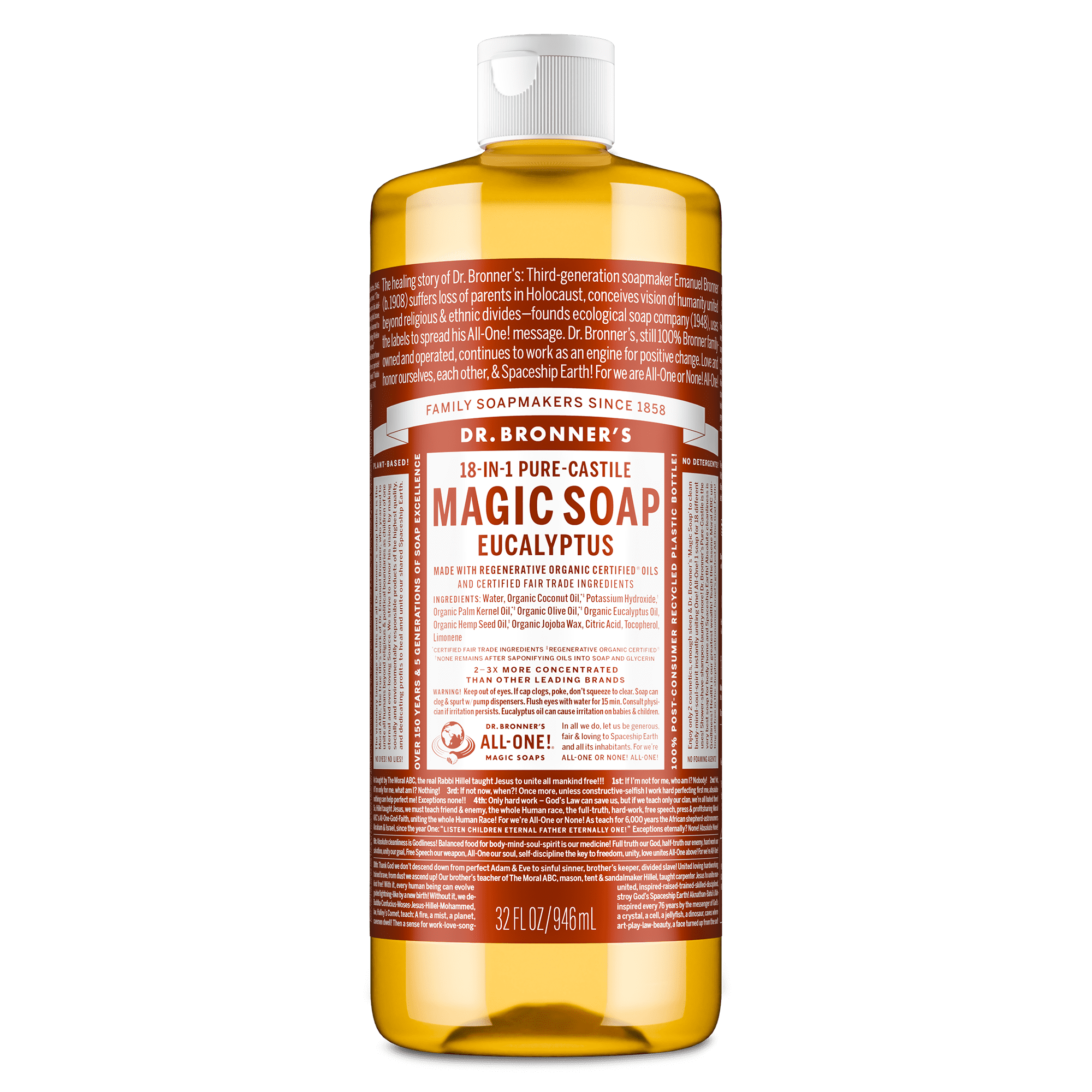 Dr. Bronner's Pure-Castile Liquid Soap – Citrus Organic Fair Trade
