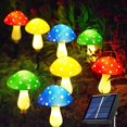 thumbnail image 1 of 8-Pack Solar Mushroom Lights for Garden Decor, 8 Modes Waterproof Outdoor Multi-Colored Mushroom LED Fairy Lamp for Christmas, 1 of 5