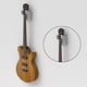 thumbnail image 3 of Soporte de pared para guitarras, bajos, violines y mandolinas. Blanco, 3 of 8