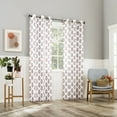thumbnail image 4 of No. 918 Avie Global Medallion Semi-Sheer Grommet Curtain Panel, 40"x84", Apricot Orange, 4 of 7