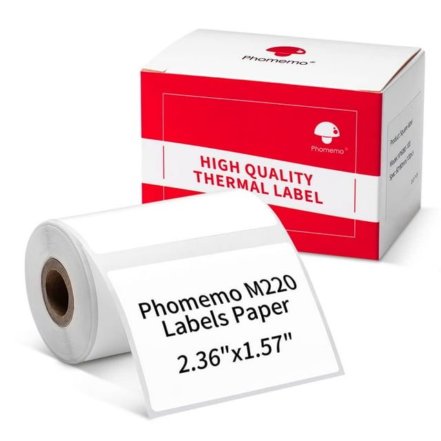 Etiquetas térmicas adhesivas Phomemo 2.35x1.57 cm 180 unidades para M220