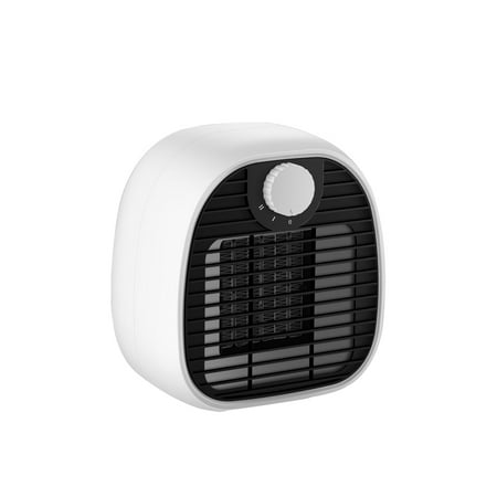

Household Portable Mini Space Heater Quiet Electric Hot Air Desktop Fan for Office Home Indoor US Plug