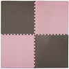 Tadpoles 24" Playmat Set, 4pc, Pink/Brown