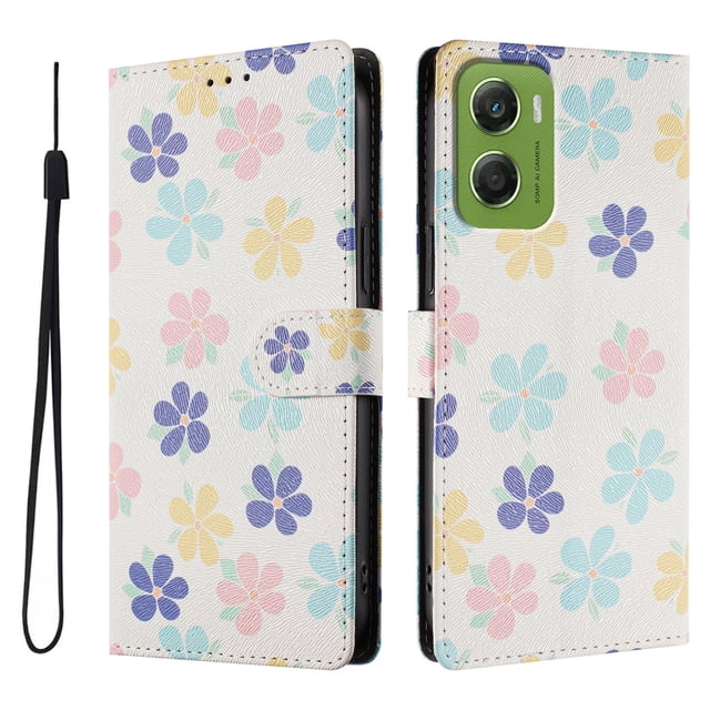 FOXDOCK Funda Tipo Cartera para Motorola Moto G06 4G con Soporte y Correa – Diseño de Patrones Lindos