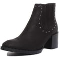 thumbnail image 6 of JUSTINREESS Hero Women's Studded Leather Chelsea Cowboy Boot In Black Size 7, 6 of 6