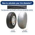 thumbnail image 3 of 4 Pack Wheel Tire Covers RV Trailer Camper Car Truck Suitable for 26 to 27 Inch Diameter Set -, 3 of 4