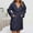 Navy, variant on Ladies Pjs Bath Robes Nightwear for Women Fashion Women's Casual Solid Long Sleeve Ladies Loose Pocket Keep Warm Robes Faux Velvet Sleepwear Dress Nightgowns