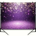 thumbnail image 4 of Purple Sparkling Drill Backdrop Purple Glitter Bokeh Sparkle Diamond Women Girls Birthday Tea Party Prom Banner Photography Background Photo Shoot Props Decoration, 4 of 5