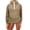 Khaki, variant on Fall Winter Women Long Sleeve Quilted Hooded Coat Loose Puffer Pullover Hoodies