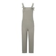thumbnail image 4 of Lilgiuy Women's Solid Color Large Size Literary Straps Casual Trousers Jumpsuit Winter Dresses for 2022, 4 of 4