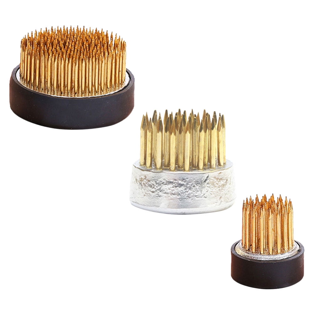 MLINS  3 Pcs Arrangement Flower Arranging Frog Copper Needle Dense Tool