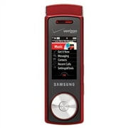 Verizon Samsung Juke U470 Prepaid Phone and MP3 Player, Red