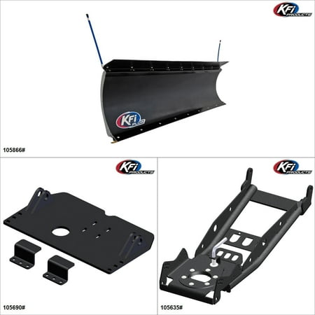 KFIProducts - UTV Plow Kit - 66'', Can-Am Maverick 1000R 2013-15 Black 