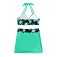 thumbnail image 4 of Mareep Maillot de Bain pour Femmes P-2TG Maillot de Bain Vintage Imprimé pour Femmes Maillot de Bain Conservateur Jupe de Plage Imprimée pour Femmes Bikini Maillot de Bain, 4 of 7
