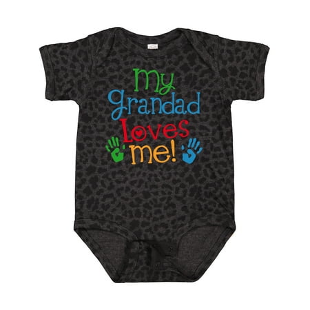 

Inktastic My Grandad Loves Me Outfit Gift Baby Boy or Baby Girl Bodysuit
