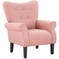 thumbnail image 5 of Richryce Mid-Century Accent Chair, Pink, 5 of 8